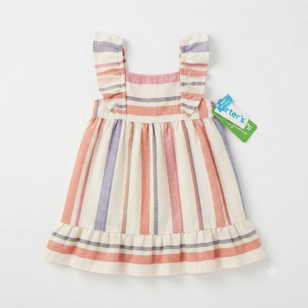 Vestido Carters rayas - Talla 18M
