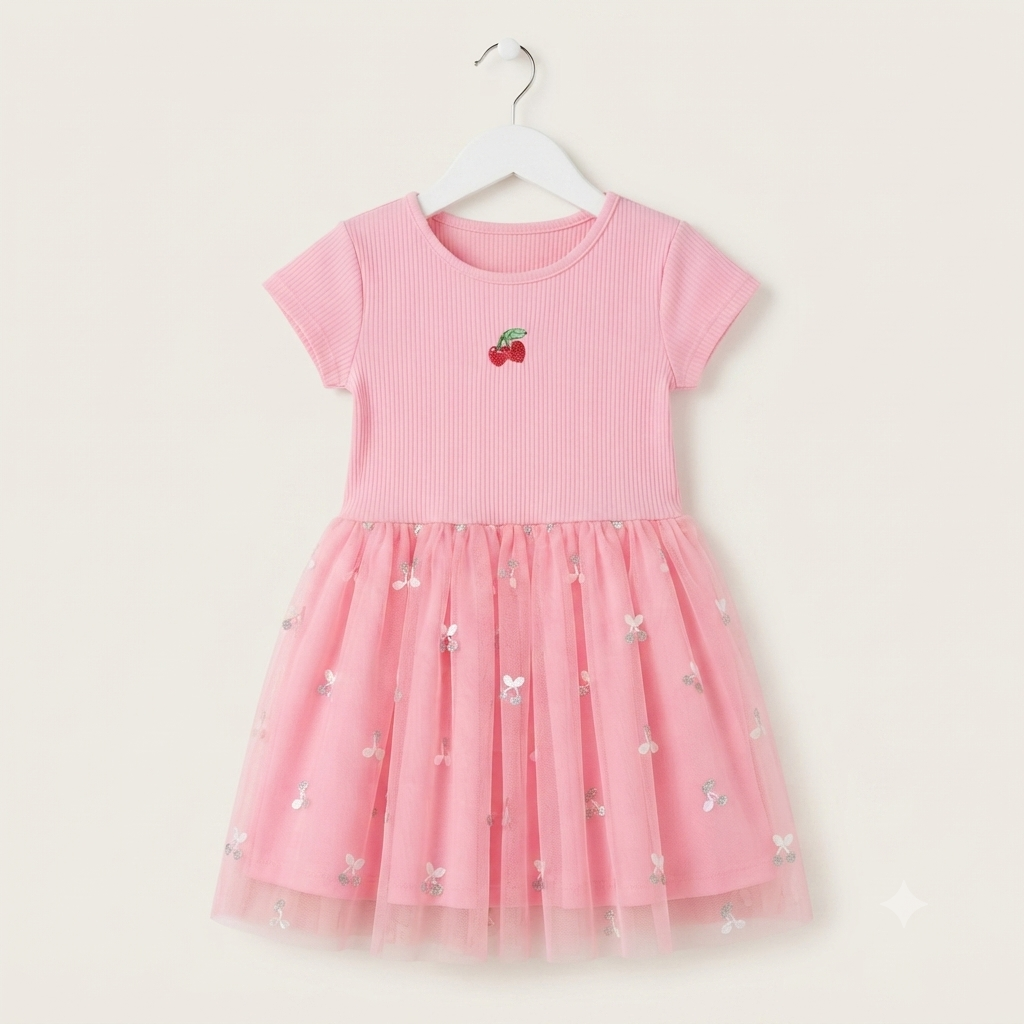 Vestido old navy tul rosado cereza - Talla 2t y 3t