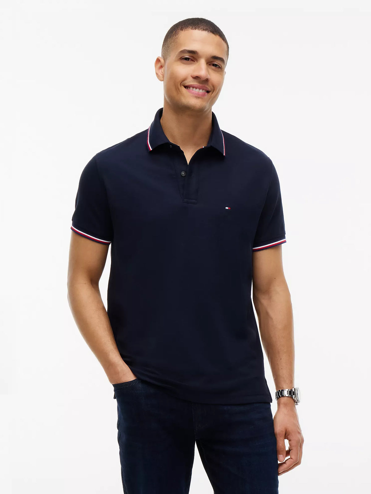 Polo Tommy Wicking de corte regular