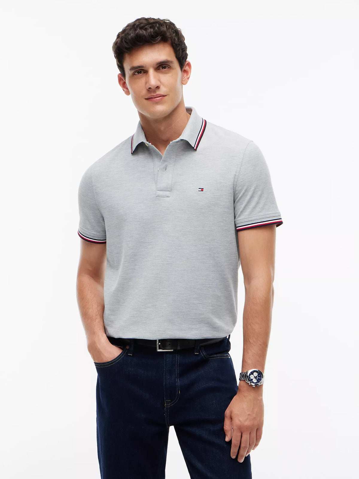 Polo Tommy Wicking de corte regular