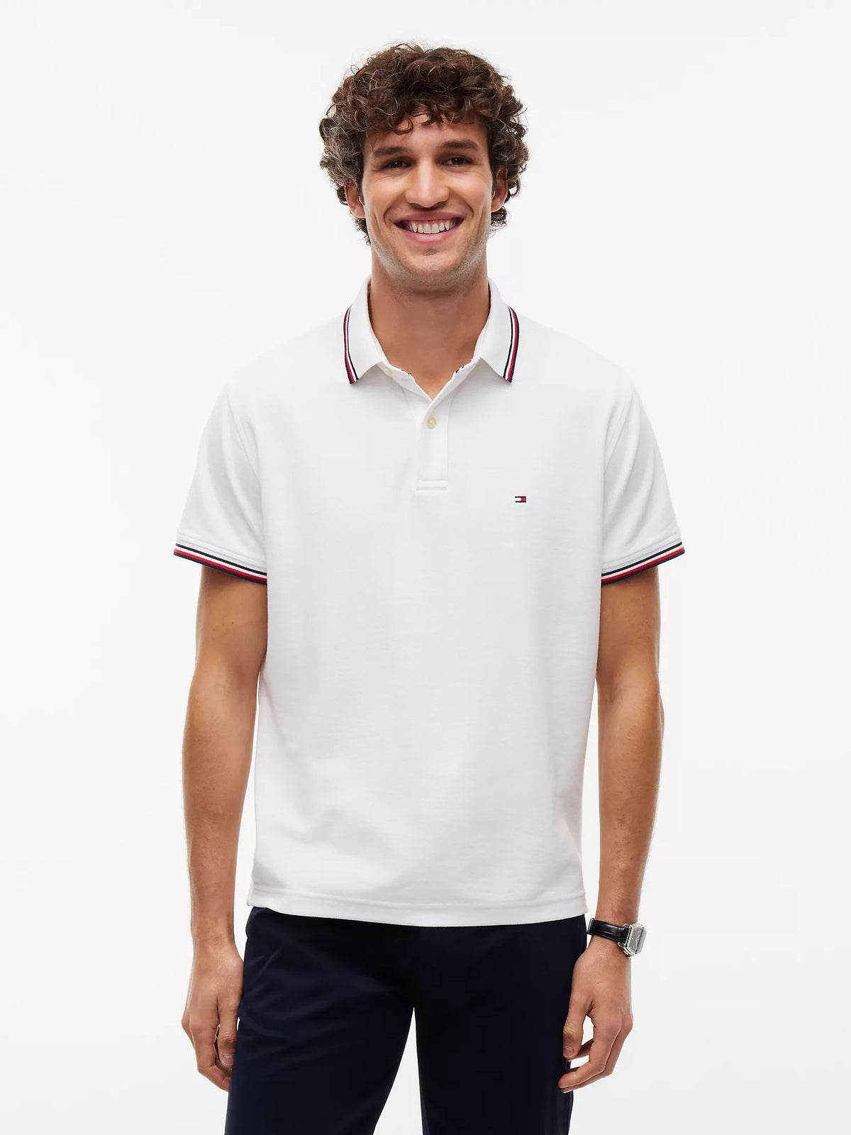 Polo Tommy Wicking de corte regular