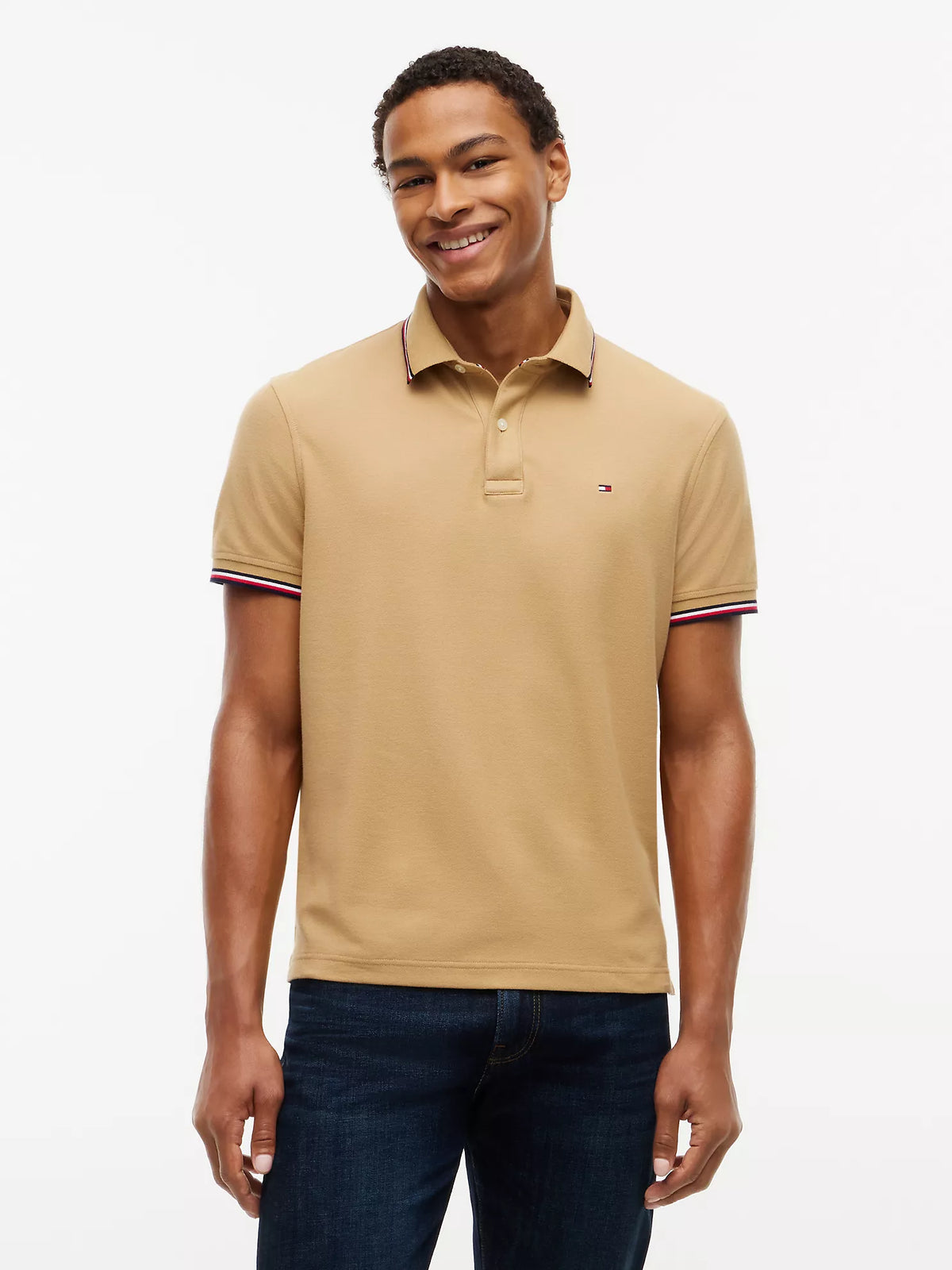 Polo Tommy Wicking de corte regular