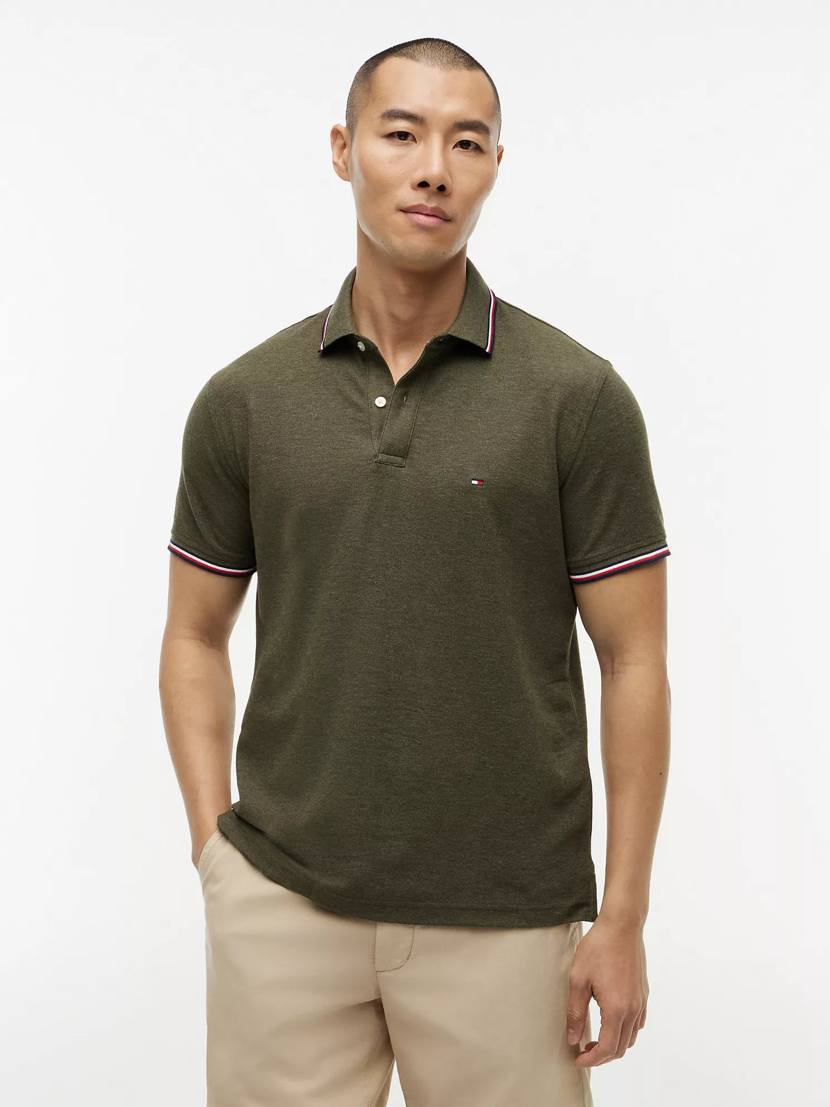 Polo Tommy Wicking de corte regular