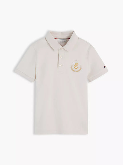 Polo infantil con logo de escudo