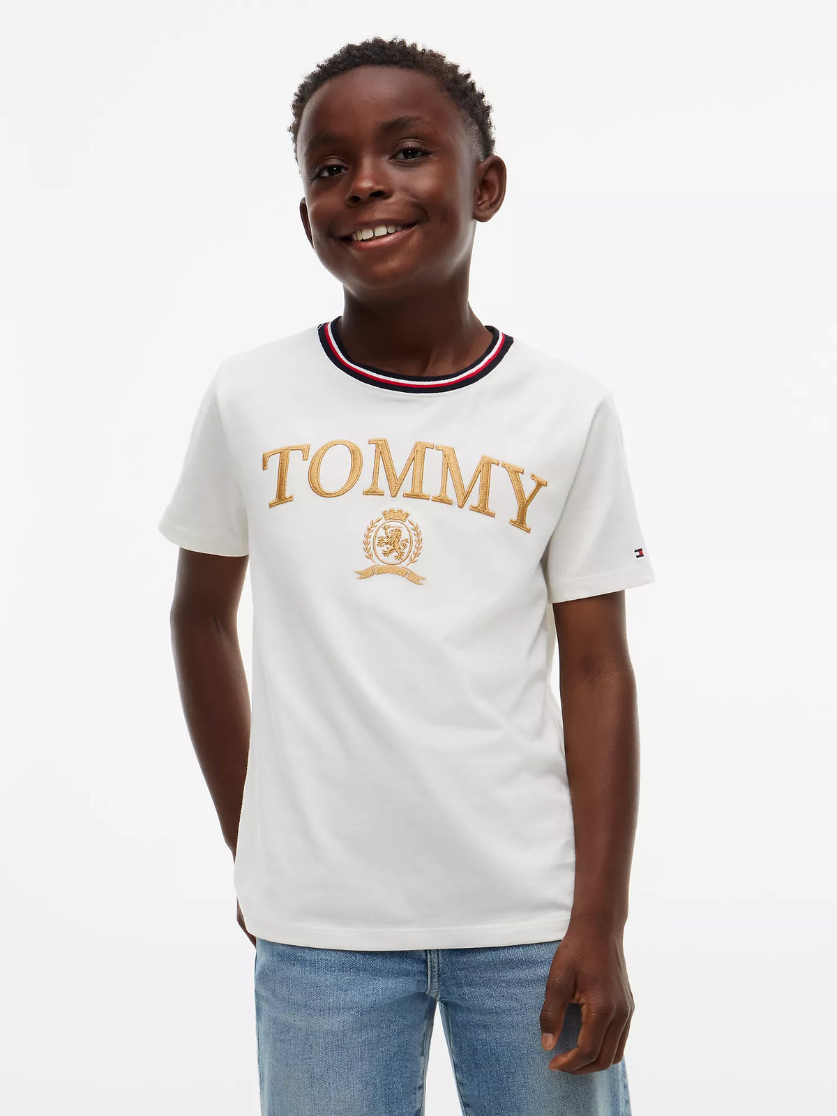 Camiseta infantil con el logo de Tommy Crest
