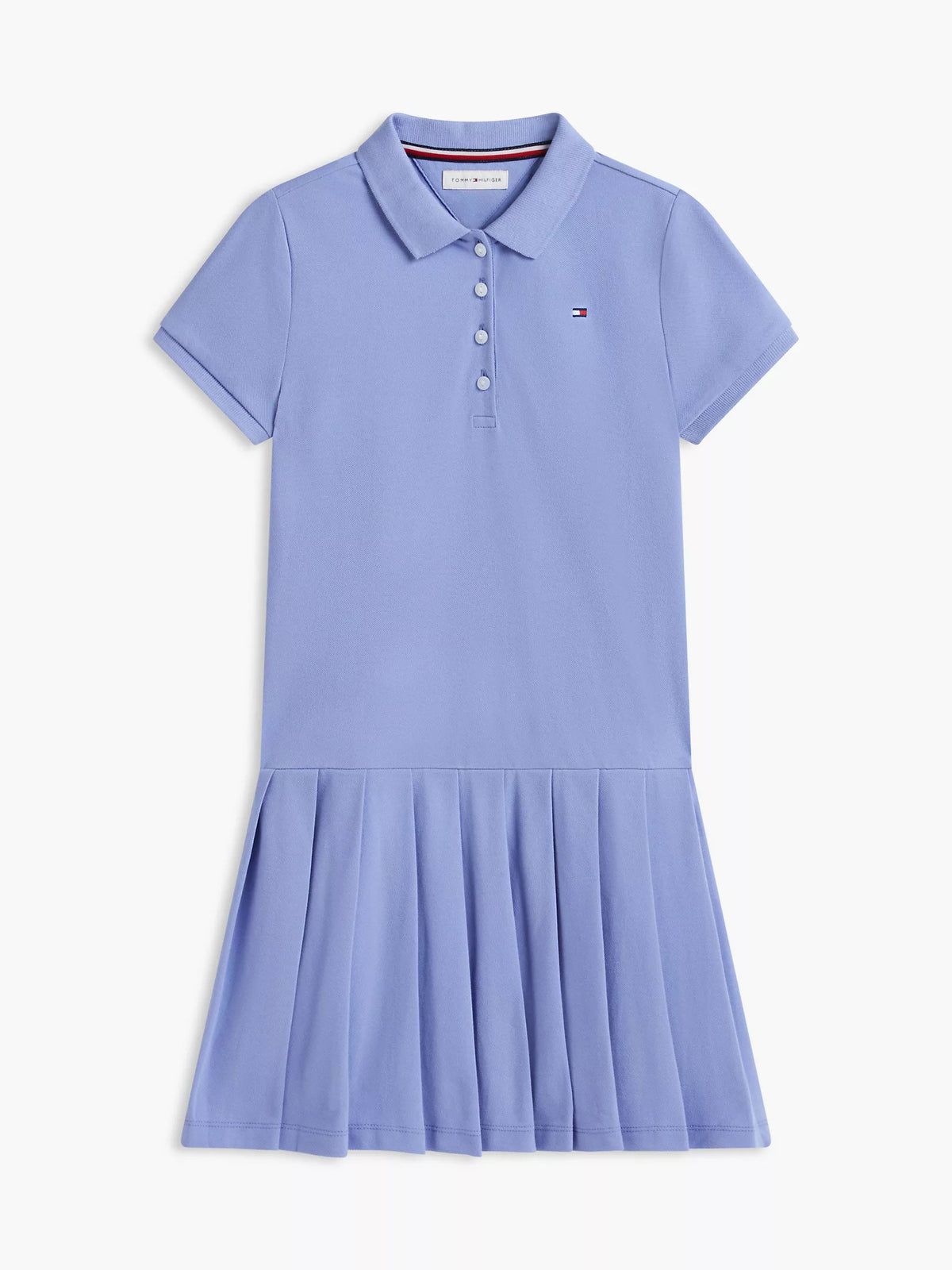 Vestido polo elástico plisado