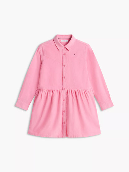 Vestido camisero de pana