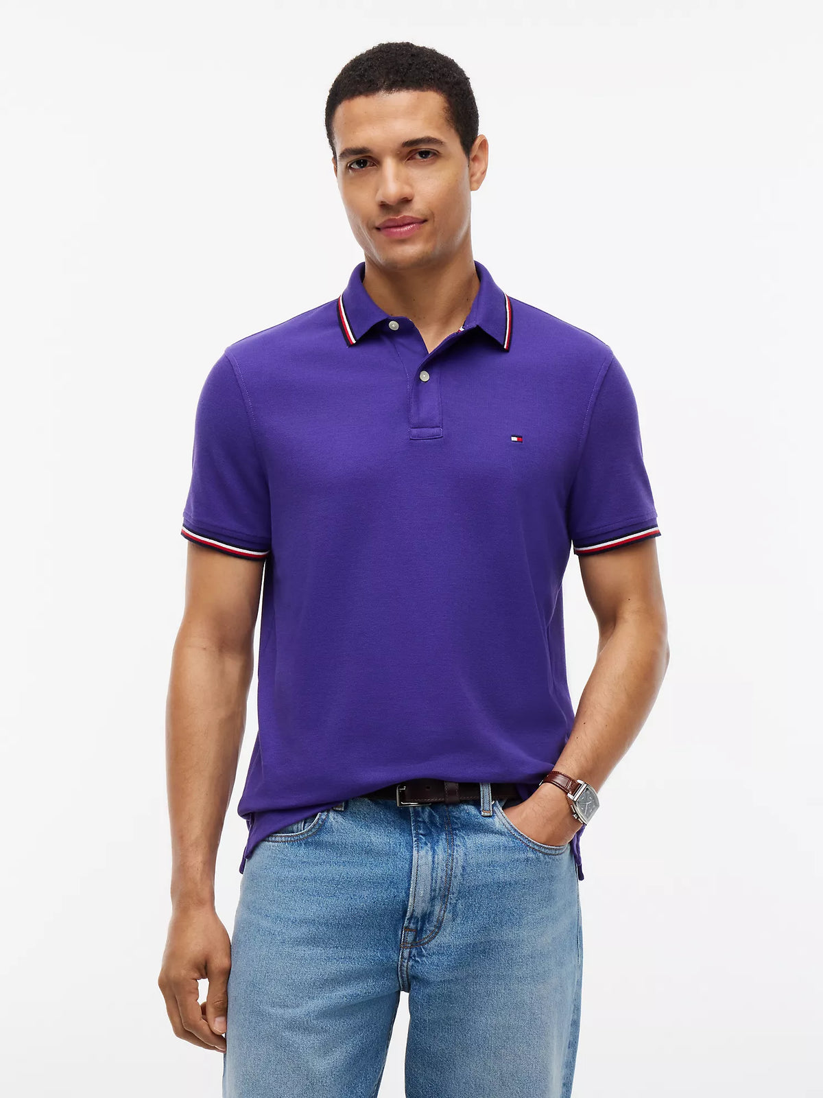 Polo Tommy Wicking de corte regular