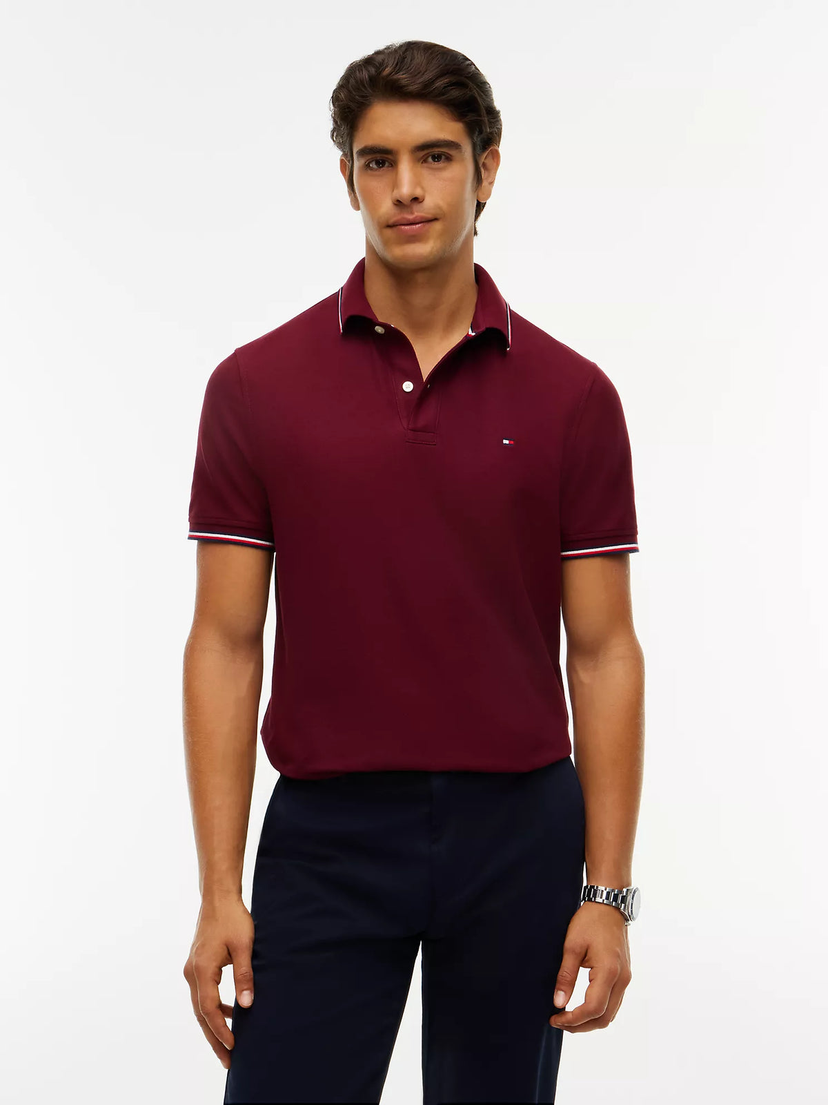 Polo Tommy Wicking de corte regular