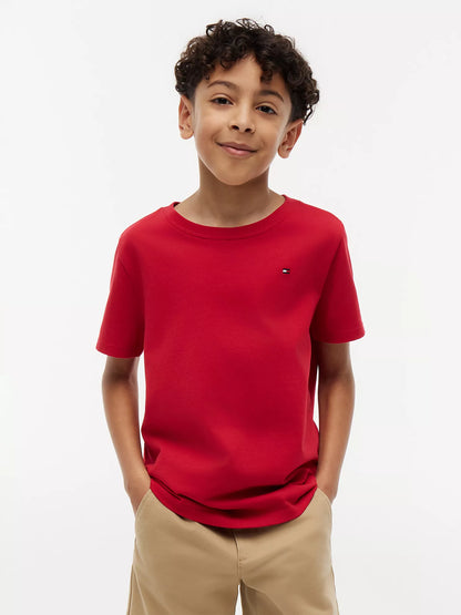 Camiseta infantil de cuello redondo para uso diario