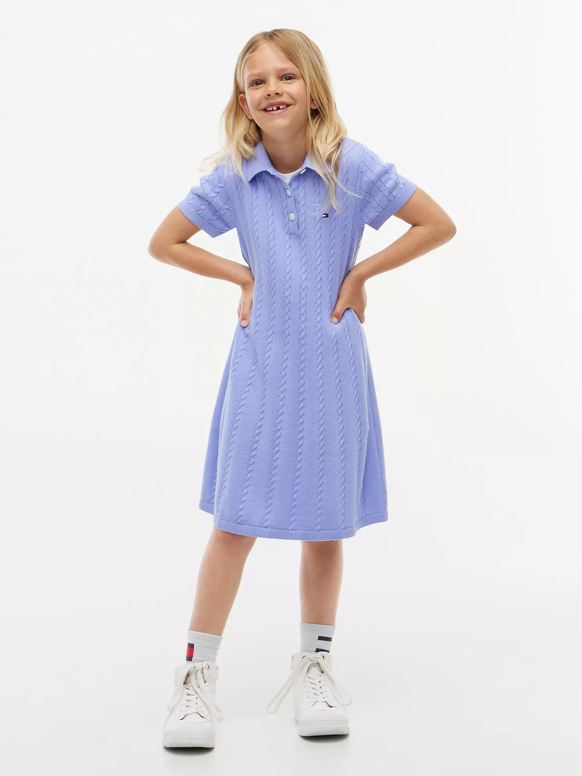 Vestido de punto tipo polo