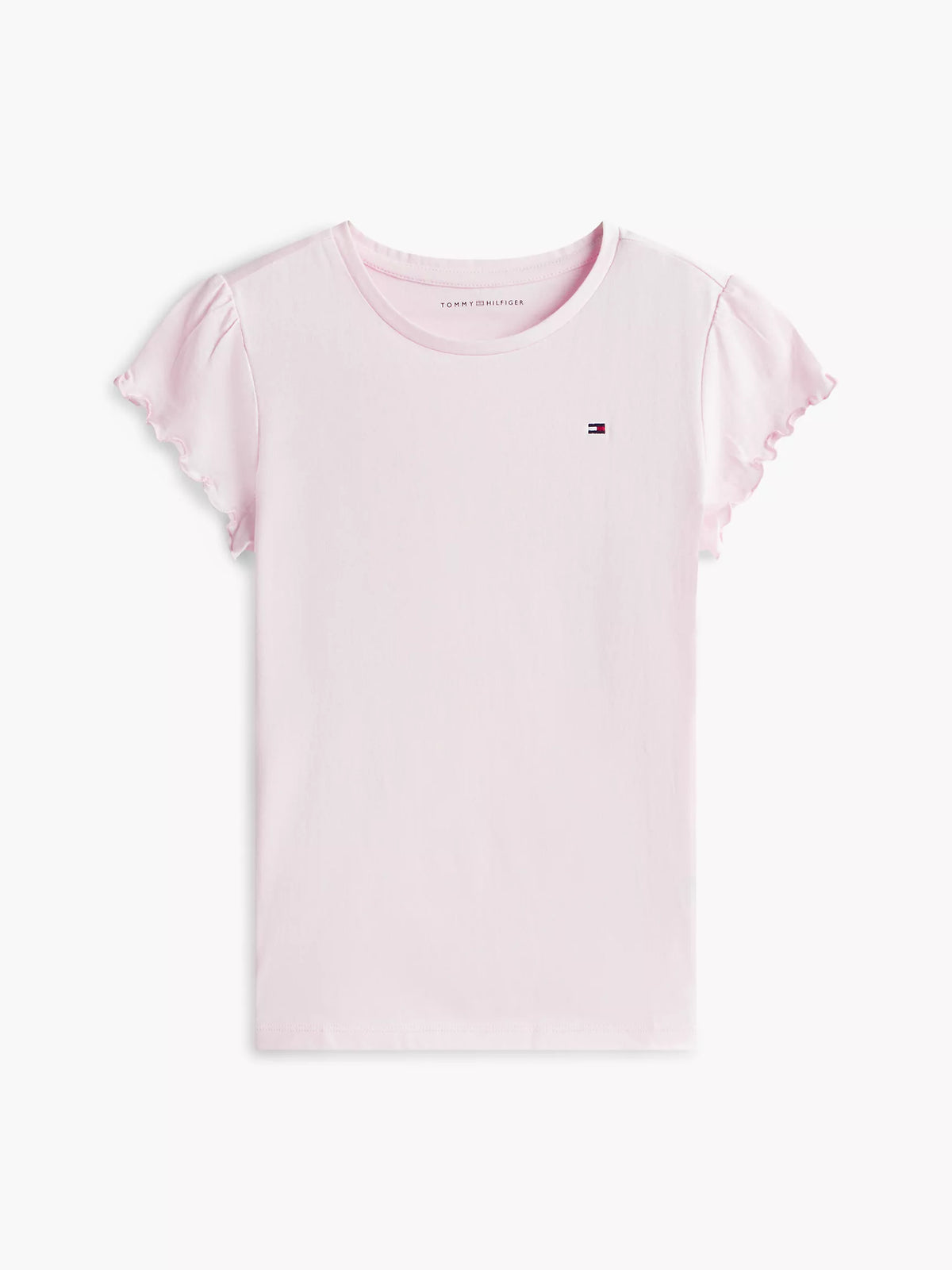 Camiseta infantil con mangas ribeteadas de lechuga