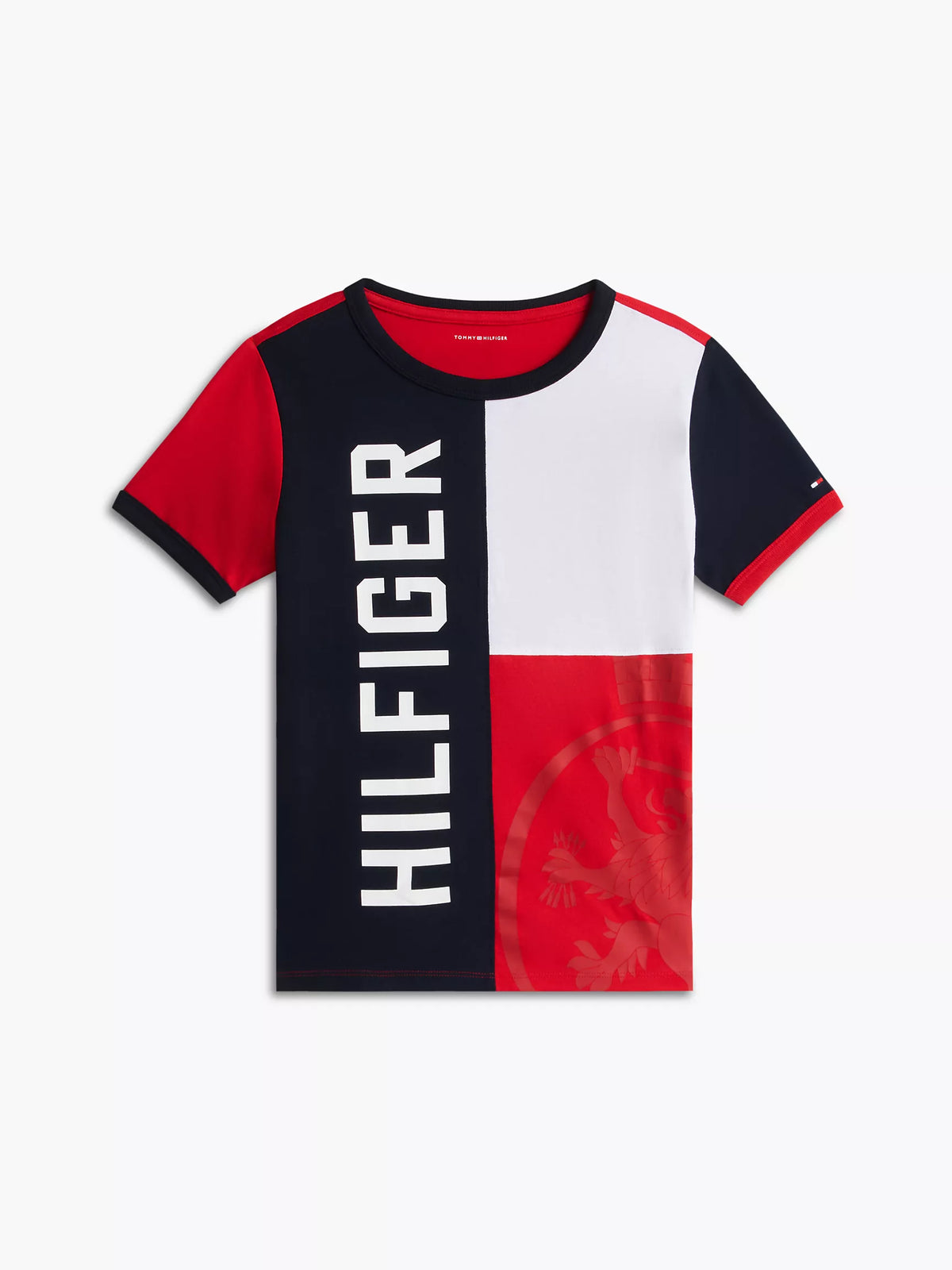 Camiseta infantil Hilfiger con bloques de color