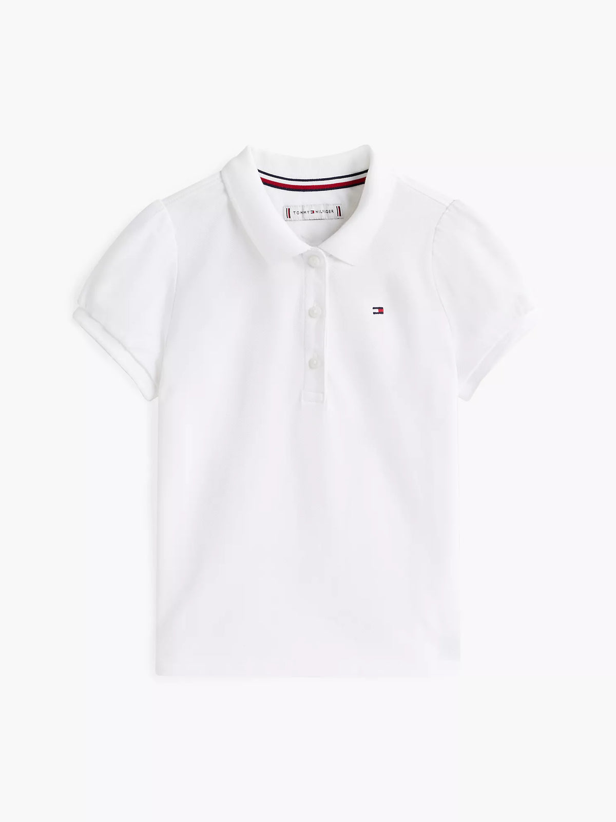 Polo elástico de manga abullonada