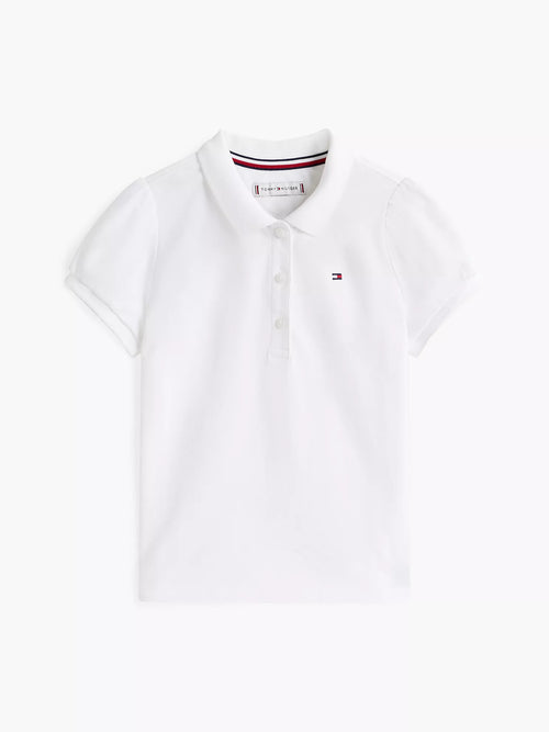 Polo elástico de manga abullonada