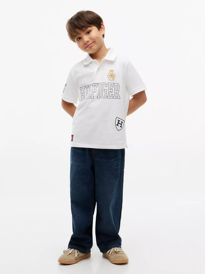 Polo infantil con logo de Hilfiger