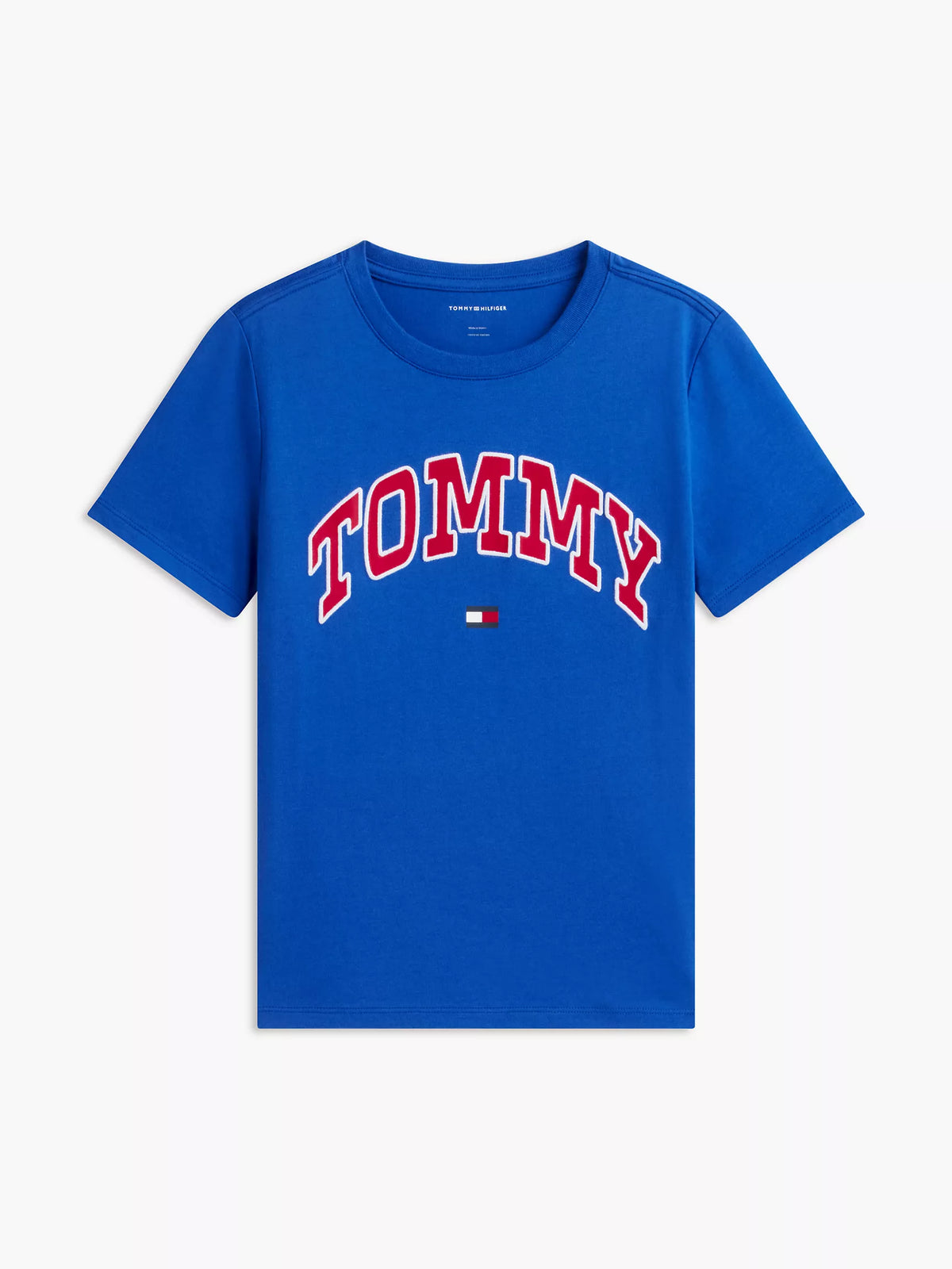 Camiseta infantil estilo universitario con logo Tommy
