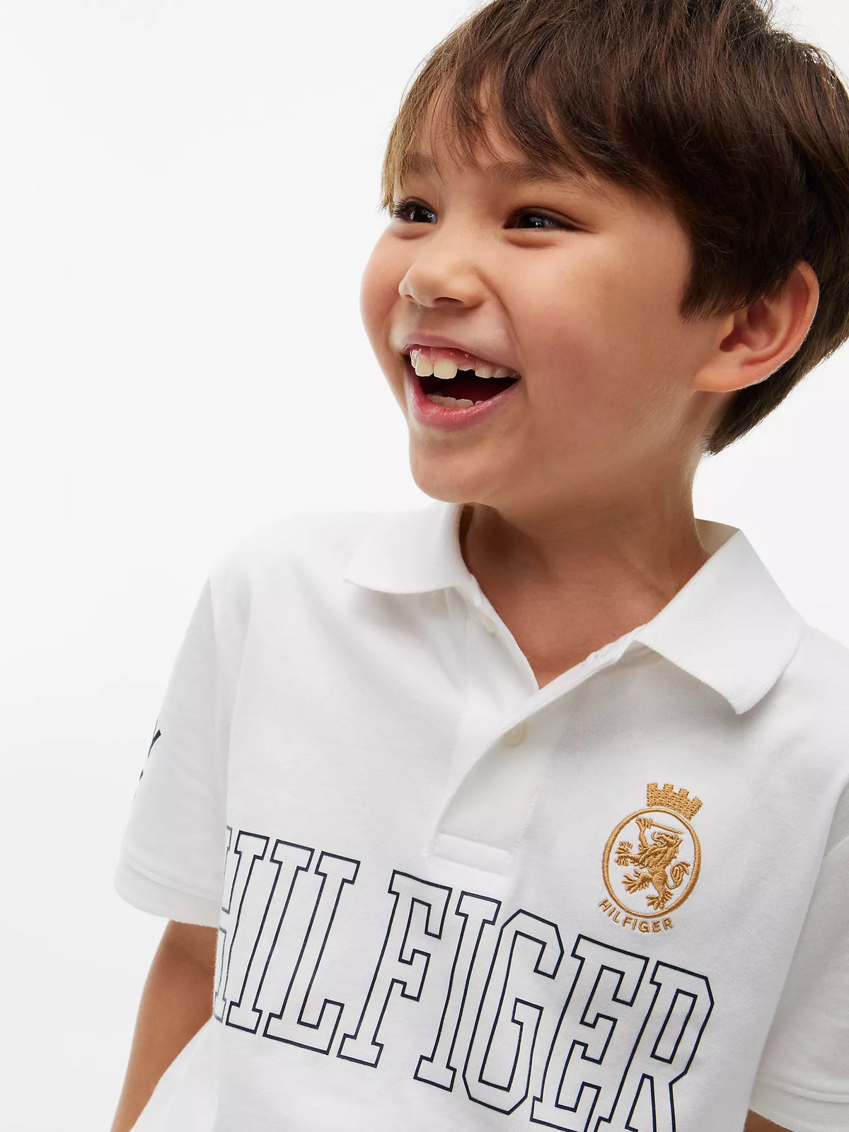 Polo infantil con logo de Hilfiger