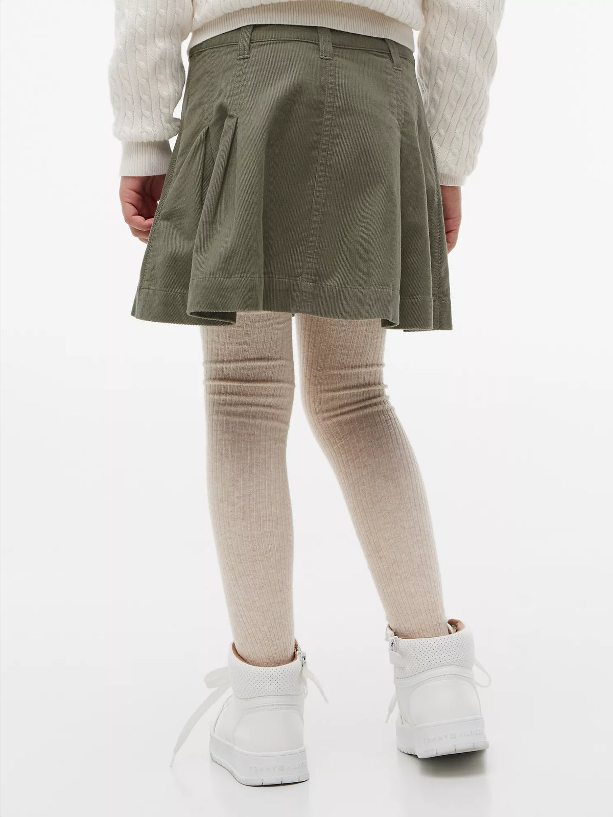 Minifalda plisada de pana