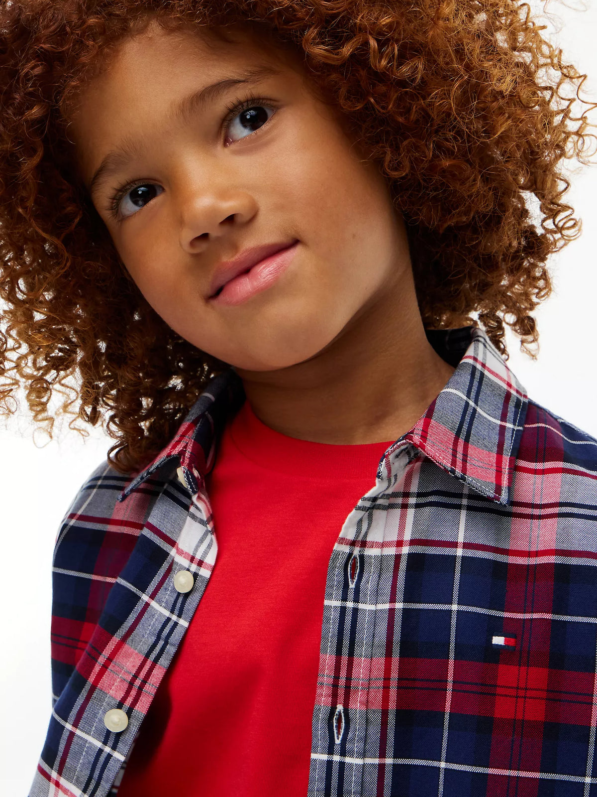 Camisa Oxford elástica a cuadros