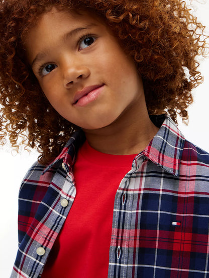Camisa Oxford elástica a cuadros