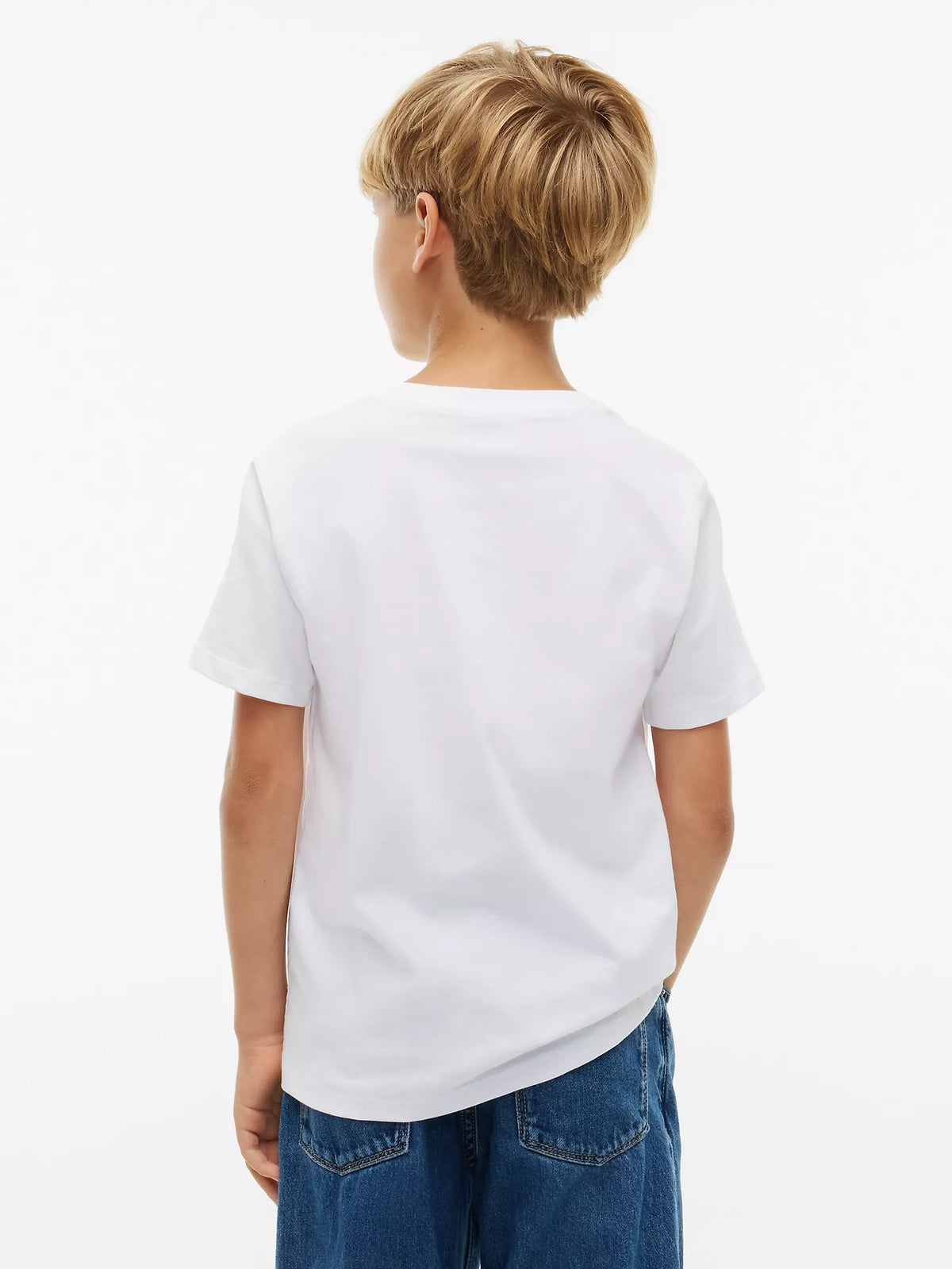 Camiseta infantil con logo en bloque
