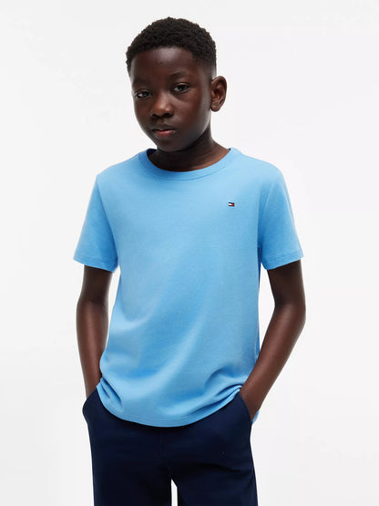 Camiseta infantil de cuello redondo para uso diario