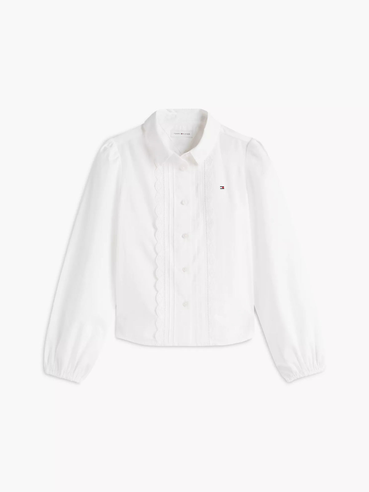 Camisa infantil con ojales bordados