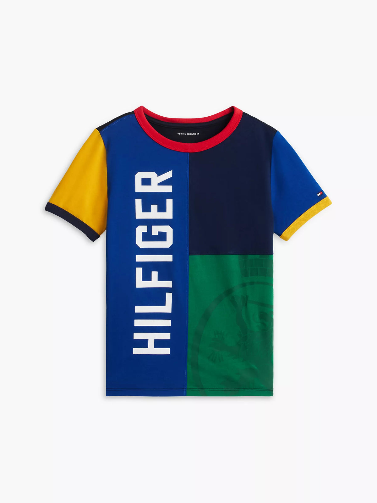 Camiseta infantil Hilfiger con bloques de color