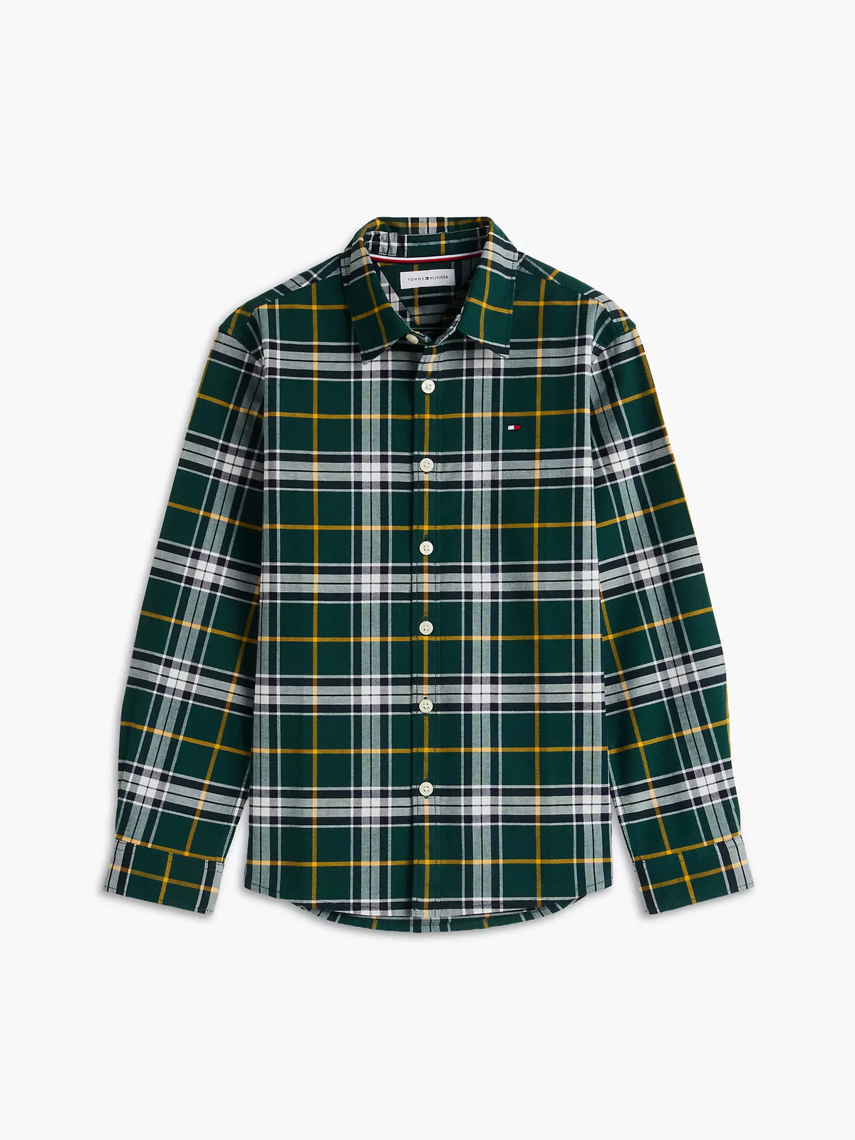 Camisa Oxford elástica de tartán