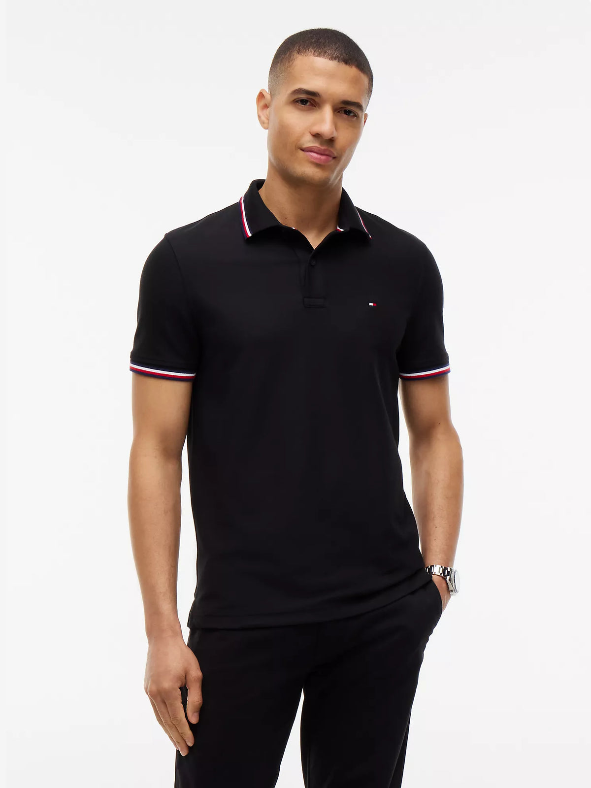 Polo Tommy Wicking de corte regular