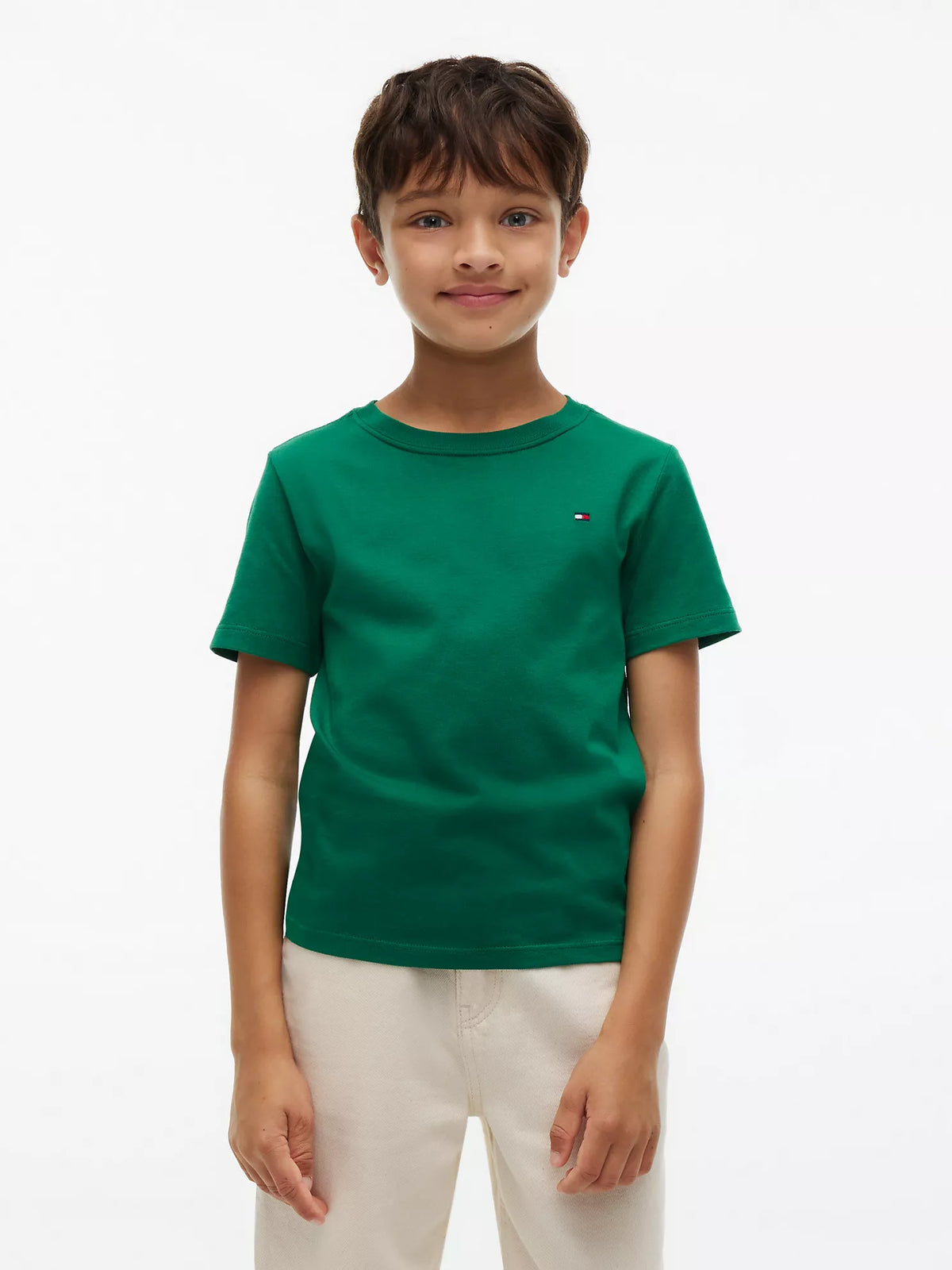 Camiseta infantil de cuello redondo para uso diario