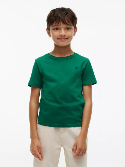 Camiseta infantil de cuello redondo para uso diario