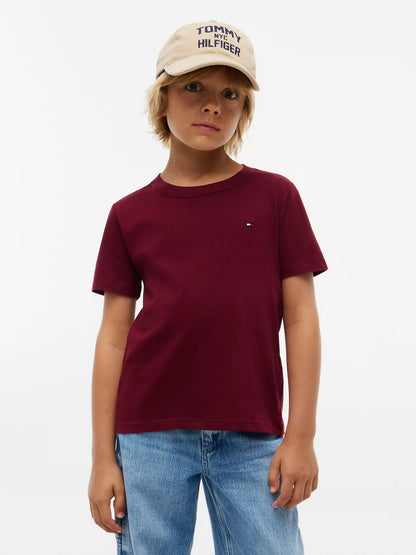 Camiseta infantil de cuello redondo para uso diario