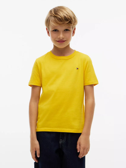 Camiseta infantil de cuello redondo para uso diario