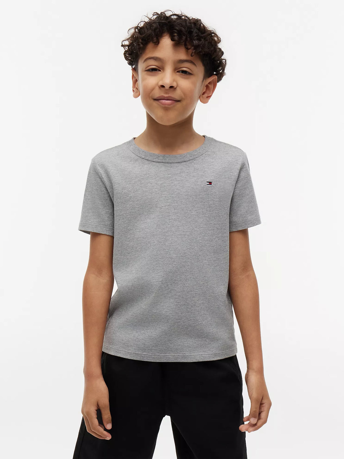 Camiseta infantil de cuello redondo para uso diario