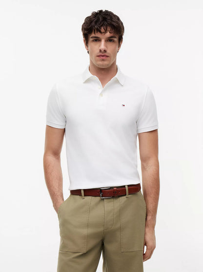 Polo de piqué elástico de corte ajustado