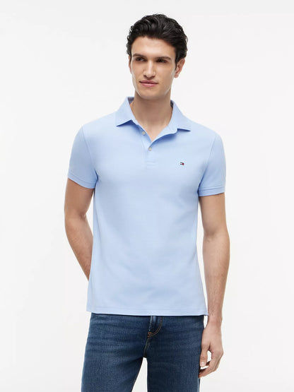 Polo de piqué elástico de corte ajustado