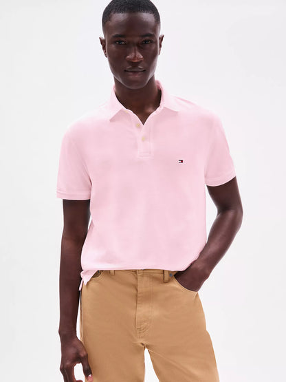 Polo de piqué elástico de corte ajustado