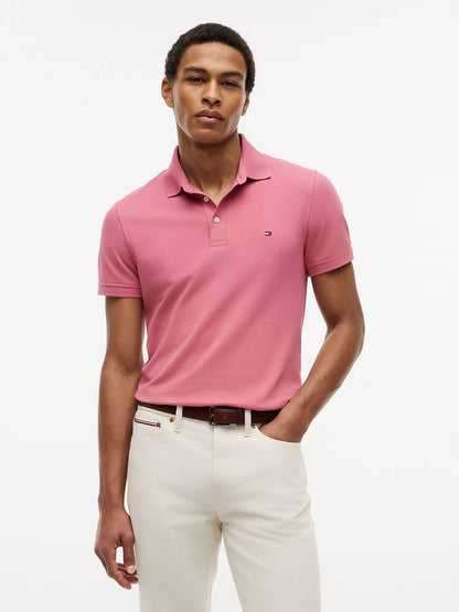 Polo de piqué elástico de corte ajustado