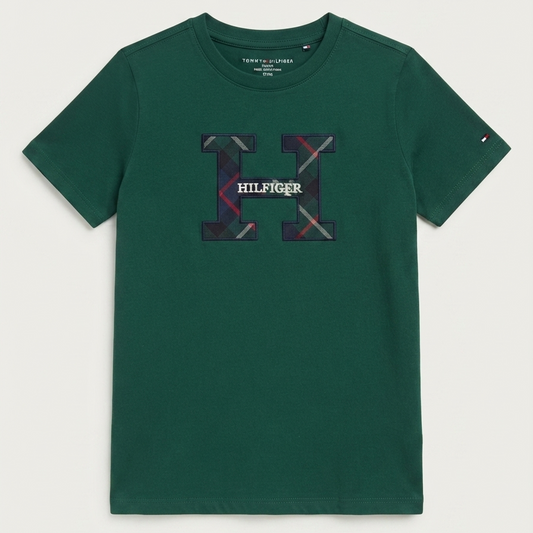 Camiseta Tommy Hilfiger H Bordada - Talla 12_14t