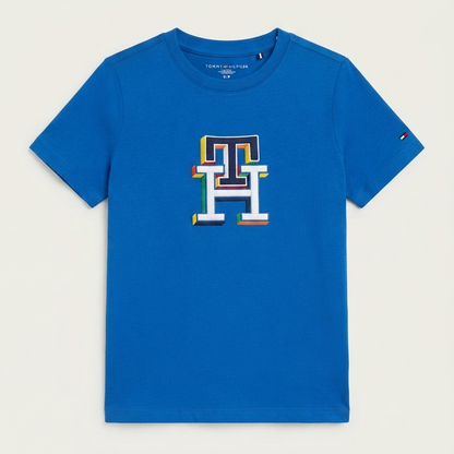 Camiseta Tommy Hilfiger TH bordada - Talla 6_7t y 12_14t