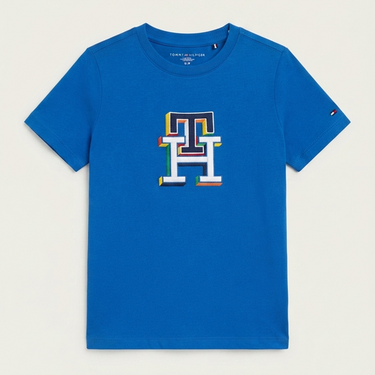 Camiseta Tommy Hilfiger TH bordada - Talla 6_7t y 12_14t