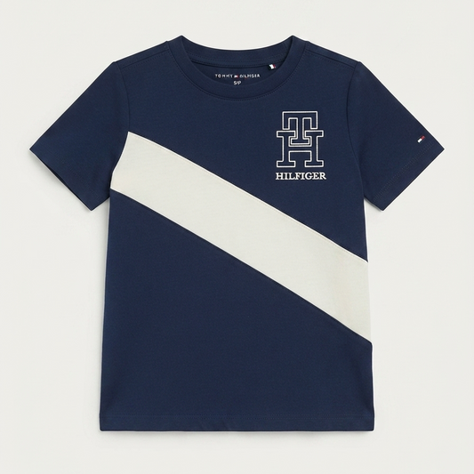 Camiseta Tommy Hilfiger turquí - Talla 6_7t