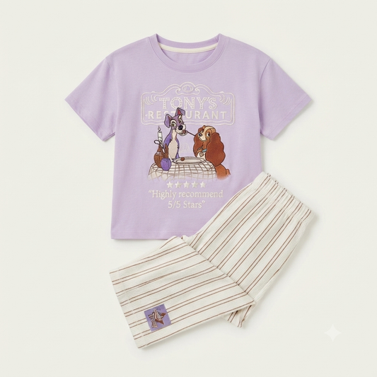 Conjunto Disney lila - Talla 3t