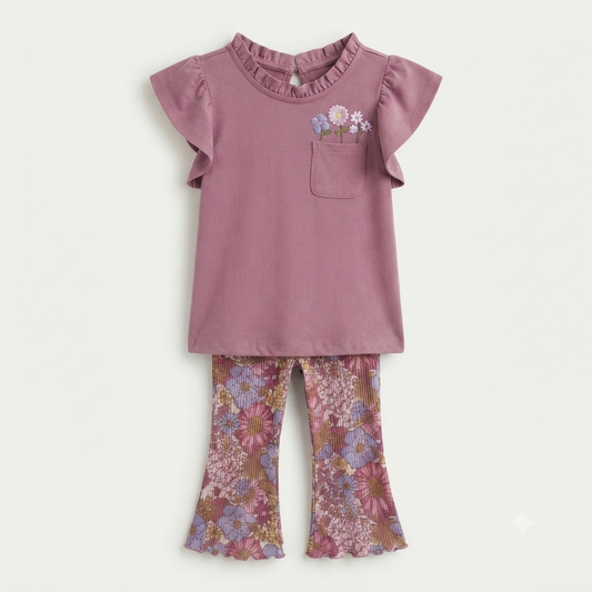 Conjunto Kids Leggins bota ancha - Talla 3t 4t 6t