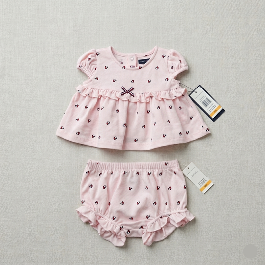 Conjunto bebé Tommy corazón - Talla 12M