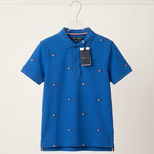 Polo Tommy Hilfiger Azul Bandera - Talla 6t