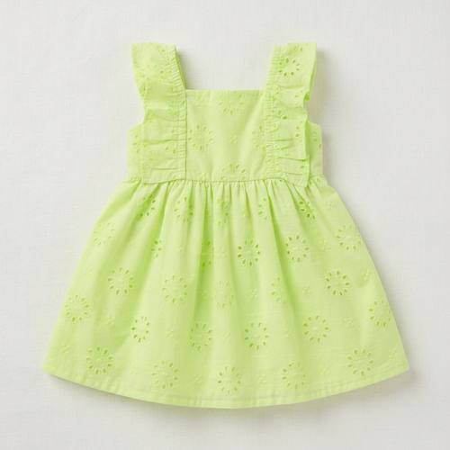 Vestido Carters ojalillo verde - Talla 18M