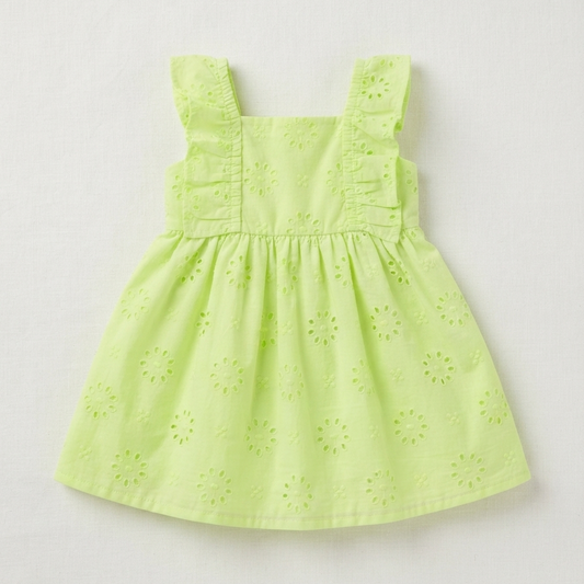 Vestido Carters ojalillo verde - Talla 18M